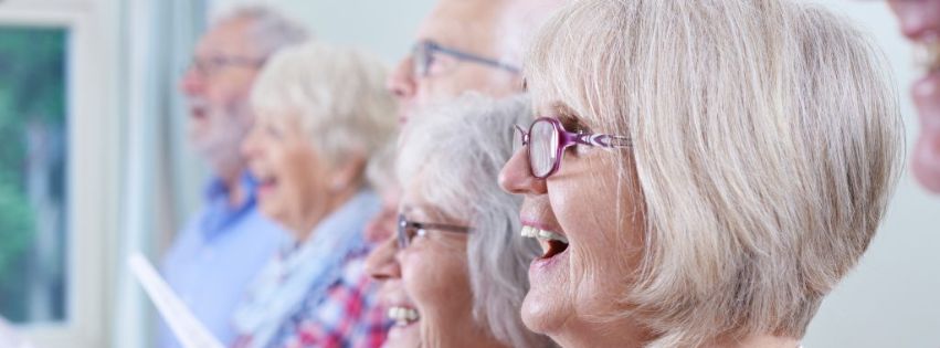 Orgel aus Holz in frontaler Ansicht